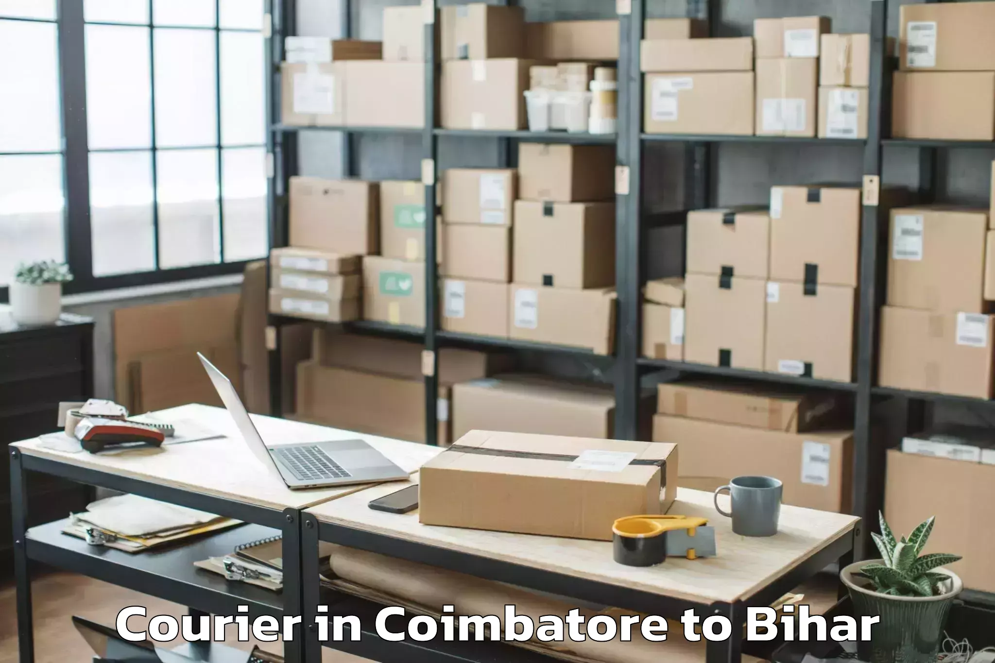 Reliable Coimbatore to Biraul Courier